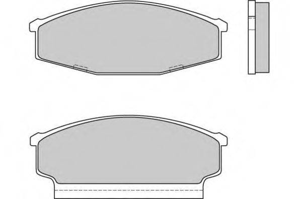 E.T.F. 120408 Комплект тормозных колодок, дисковый тормоз