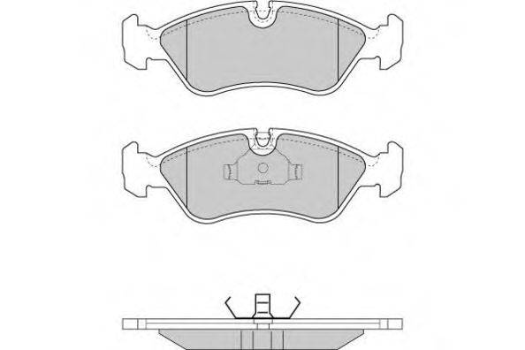 Комплект тормозных колодок, дисковый тормоз E.T.F. 12-0417