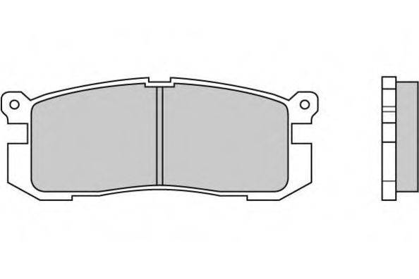 E.T.F. 120424 Комплект тормозных колодок, дисковый тормоз
