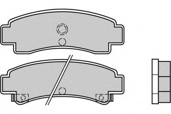 E.T.F. 120442 Комплект тормозных колодок, дисковый тормоз