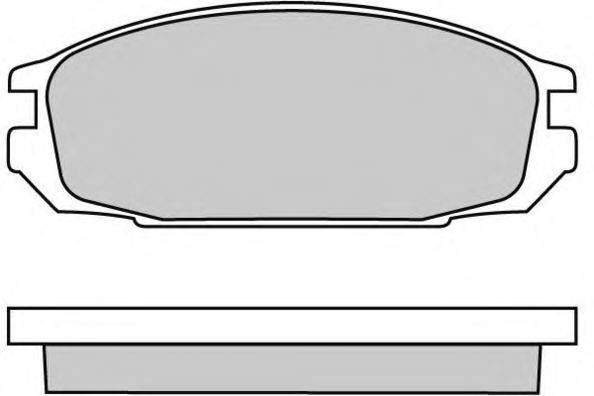 Комплект гальмівних колодок, дискове гальмо E.T.F. 12-0445