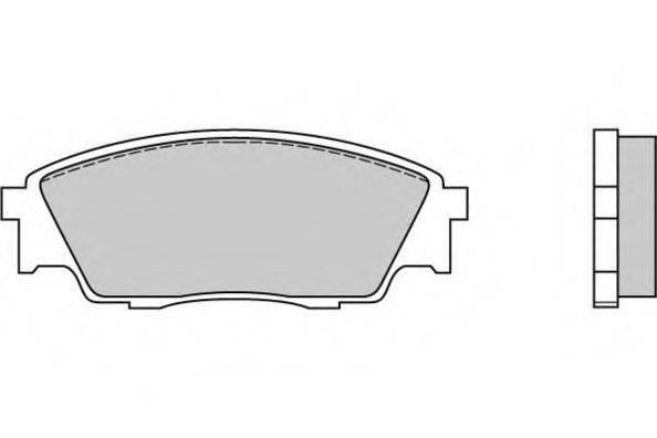 Комплект тормозных колодок, дисковый тормоз E.T.F. 12-0446