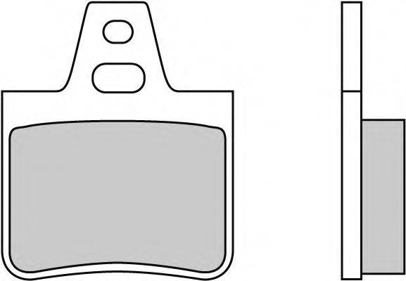 Комплект тормозных колодок, дисковый тормоз E.T.F. 12-0455