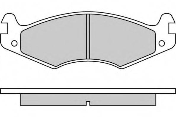 Комплект гальмівних колодок, дискове гальмо E.T.F. 12-0459