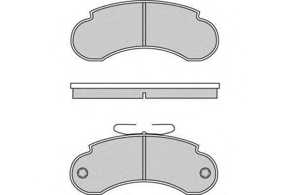 Комплект тормозных колодок, дисковый тормоз E.T.F. 12-0490