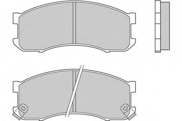 Комплект тормозных колодок, дисковый тормоз E.T.F. 12-0504