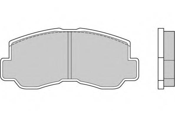 E.T.F. 120508 Комплект тормозных колодок, дисковый тормоз