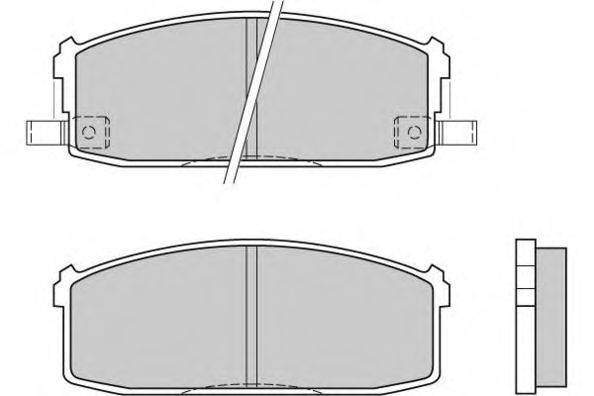 Комплект тормозных колодок, дисковый тормоз E.T.F. 12-0510