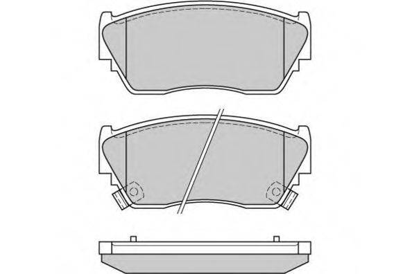 Комплект гальмівних колодок, дискове гальмо E.T.F. 12-0511
