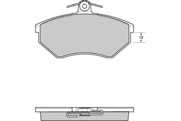 Комплект тормозных колодок, дисковый тормоз E.T.F. 12-0531