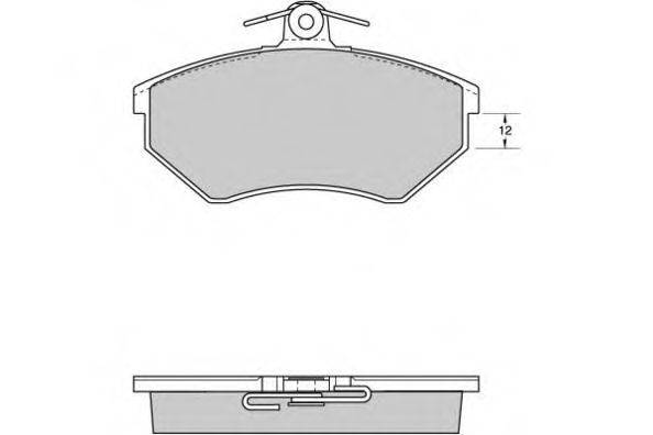 Комплект гальмівних колодок, дискове гальмо E.T.F. 12-0532
