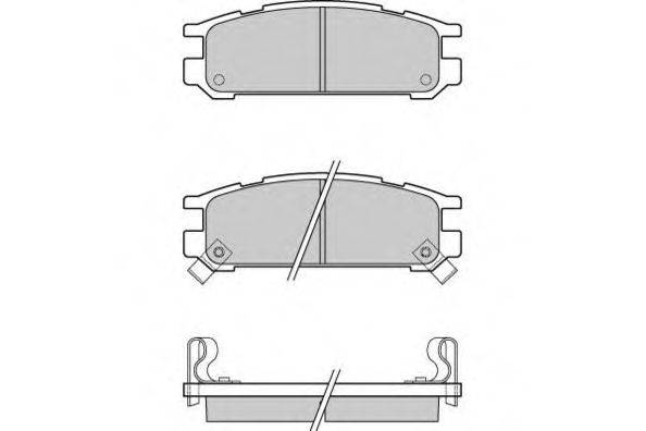 Комплект гальмівних колодок, дискове гальмо E.T.F. 12-0536