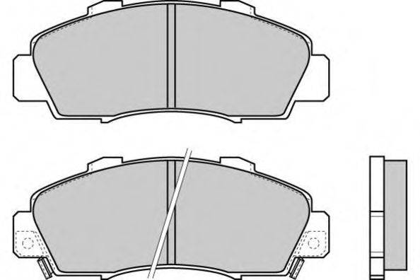 Комплект гальмівних колодок, дискове гальмо E.T.F. 12-0543