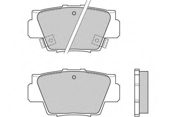 Комплект гальмівних колодок, дискове гальмо E.T.F. 12-0545