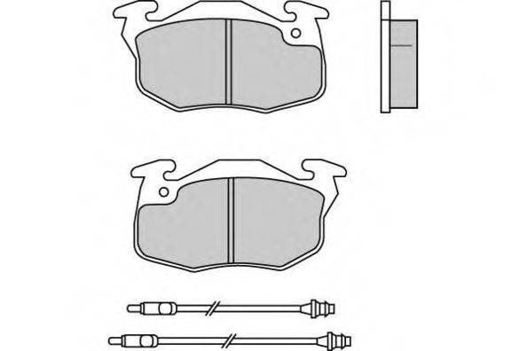 Комплект гальмівних колодок, дискове гальмо E.T.F. 12-0550