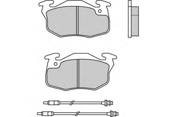 Комплект тормозных колодок, дисковый тормоз E.T.F. 12-0551