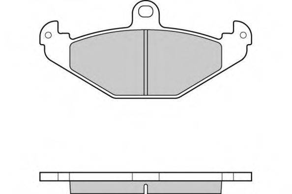 Комплект гальмівних колодок, дискове гальмо E.T.F. 12-0553