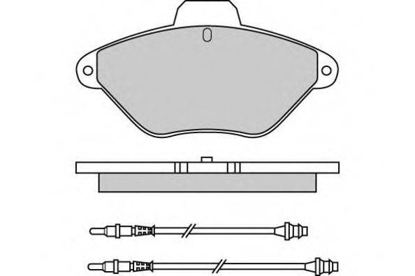 Комплект тормозных колодок, дисковый тормоз E.T.F. 12-0565