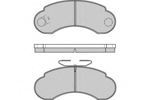 Комплект гальмівних колодок, дискове гальмо E.T.F. 12-0566