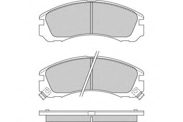 Комплект гальмівних колодок, дискове гальмо E.T.F. 12-0573