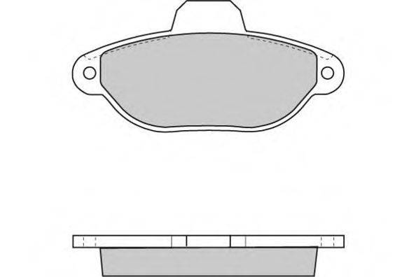 E.T.F. 120600 Комплект тормозных колодок, дисковый тормоз