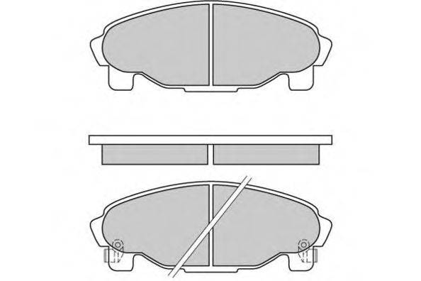Комплект гальмівних колодок, дискове гальмо E.T.F. 12-0601