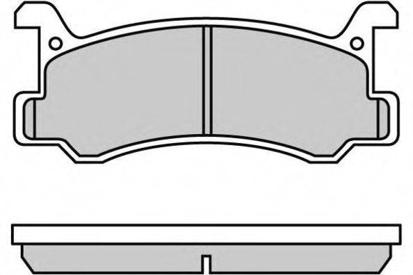 Комплект гальмівних колодок, дискове гальмо E.T.F. 12-0602
