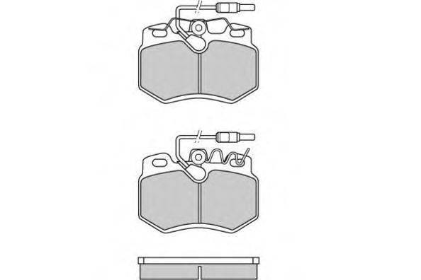 Комплект тормозных колодок, дисковый тормоз E.T.F. 12-0603