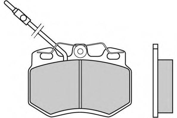 Комплект тормозных колодок, дисковый тормоз E.T.F. 12-0604