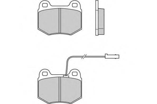 Комплект тормозных колодок, дисковый тормоз E.T.F. 12-0605