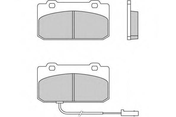 E.T.F. 120608 Комплект тормозных колодок, дисковый тормоз