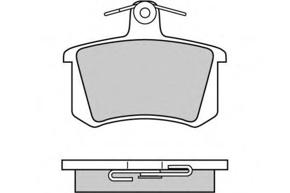 E.T.F. 120612 Комплект тормозных колодок, дисковый тормоз
