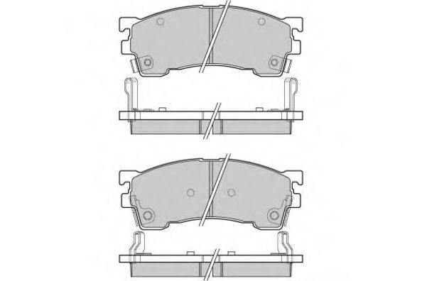 Комплект тормозных колодок, дисковый тормоз E.T.F. 12-0622