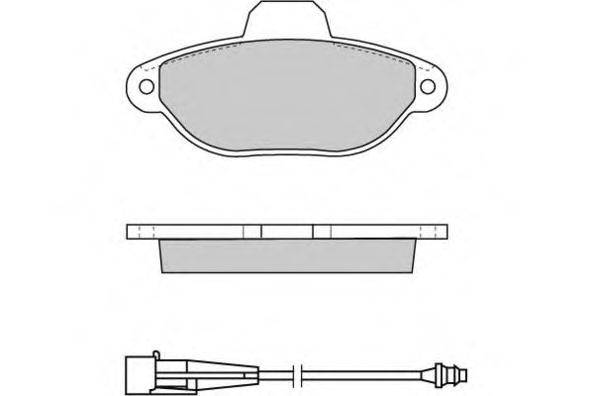 Комплект тормозных колодок, дисковый тормоз E.T.F. 12-0626
