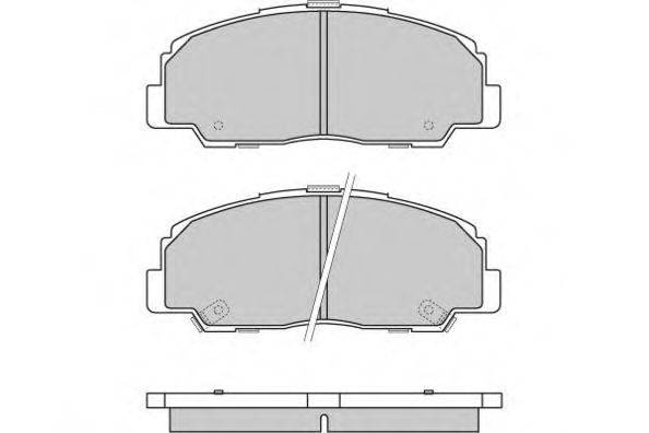 Комплект тормозных колодок, дисковый тормоз E.T.F. 12-0639