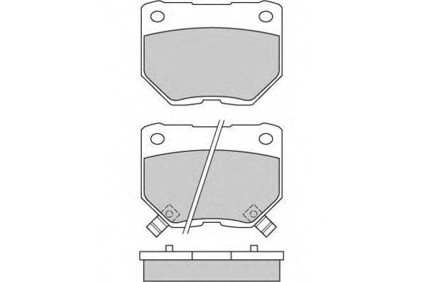 Комплект гальмівних колодок, дискове гальмо E.T.F. 12-0650