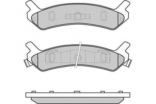 Комплект тормозных колодок, дисковый тормоз E.T.F. 12-0655