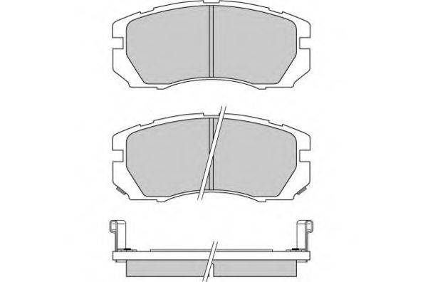 Комплект тормозных колодок, дисковый тормоз E.T.F. 12-0663