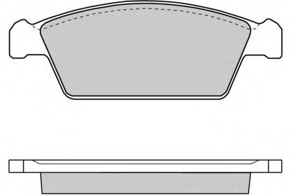 Комплект гальмівних колодок, дискове гальмо E.T.F. 12-0668