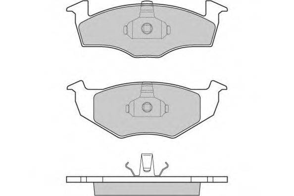 Комплект тормозных колодок, дисковый тормоз E.T.F. 12-0682