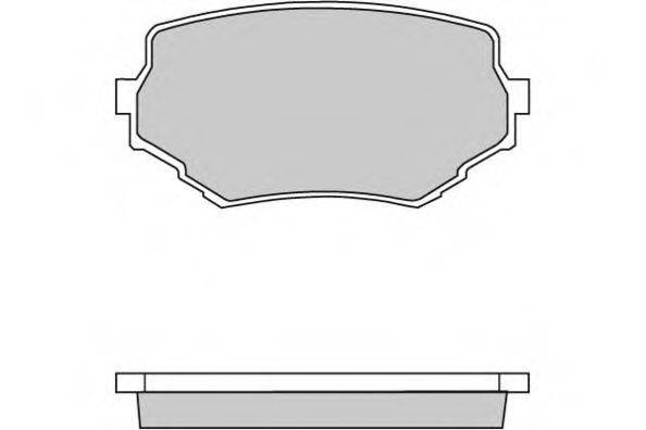 Комплект гальмівних колодок, дискове гальмо E.T.F. 12-0713