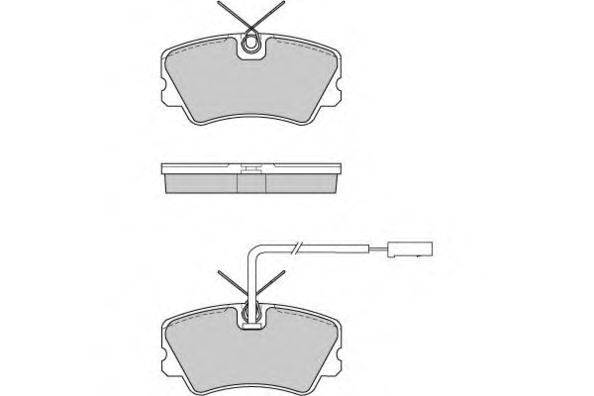 Комплект тормозных колодок, дисковый тормоз E.T.F. 12-0731