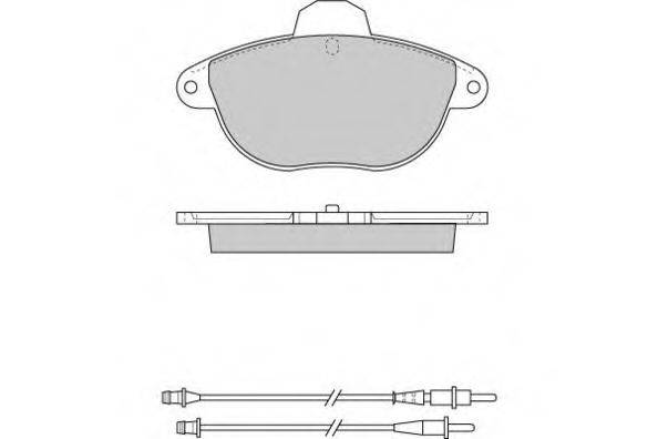 E.T.F. 120737 Комплект тормозных колодок, дисковый тормоз