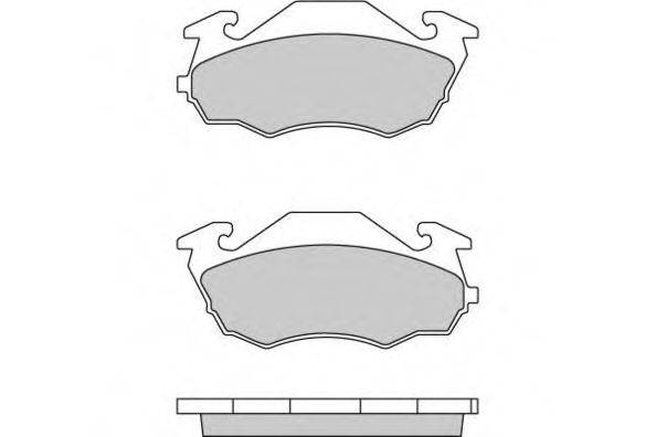 Комплект тормозных колодок, дисковый тормоз E.T.F. 12-0738