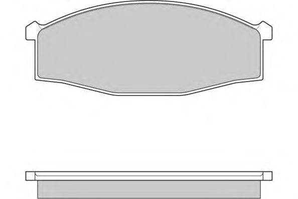 E.T.F. 120757 Комплект тормозных колодок, дисковый тормоз