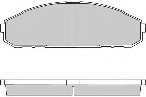 Комплект тормозных колодок, дисковый тормоз E.T.F. 12-0762