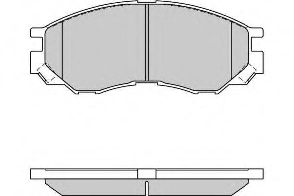 Комплект гальмівних колодок, дискове гальмо E.T.F. 12-0775