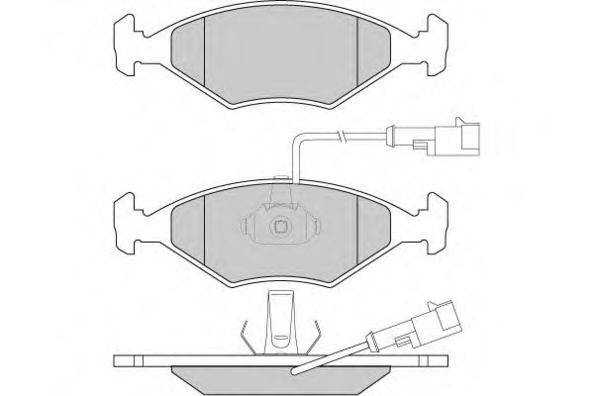 Комплект гальмівних колодок, дискове гальмо E.T.F. 12-0776