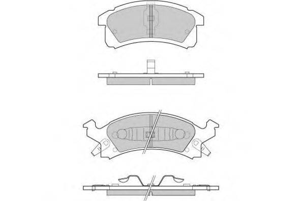Комплект тормозных колодок, дисковый тормоз E.T.F. 12-0779