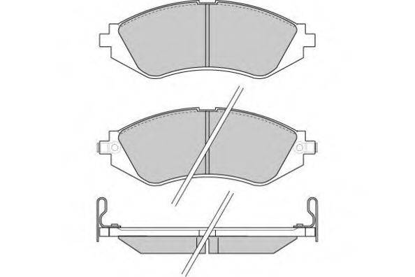 Комплект гальмівних колодок, дискове гальмо E.T.F. 12-0803
